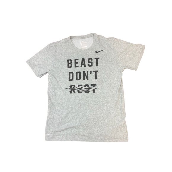 Nike Other - Vintage Nike Grey Short Sleeved Graphic T-Shirt Size Mens Medium